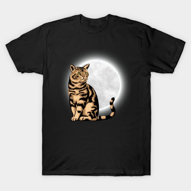 Flight me to the moon cat T-Shirt by LoveAndP3ace